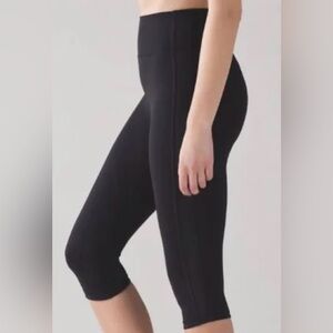 Lululemon Athletica Black Cropped Leggings